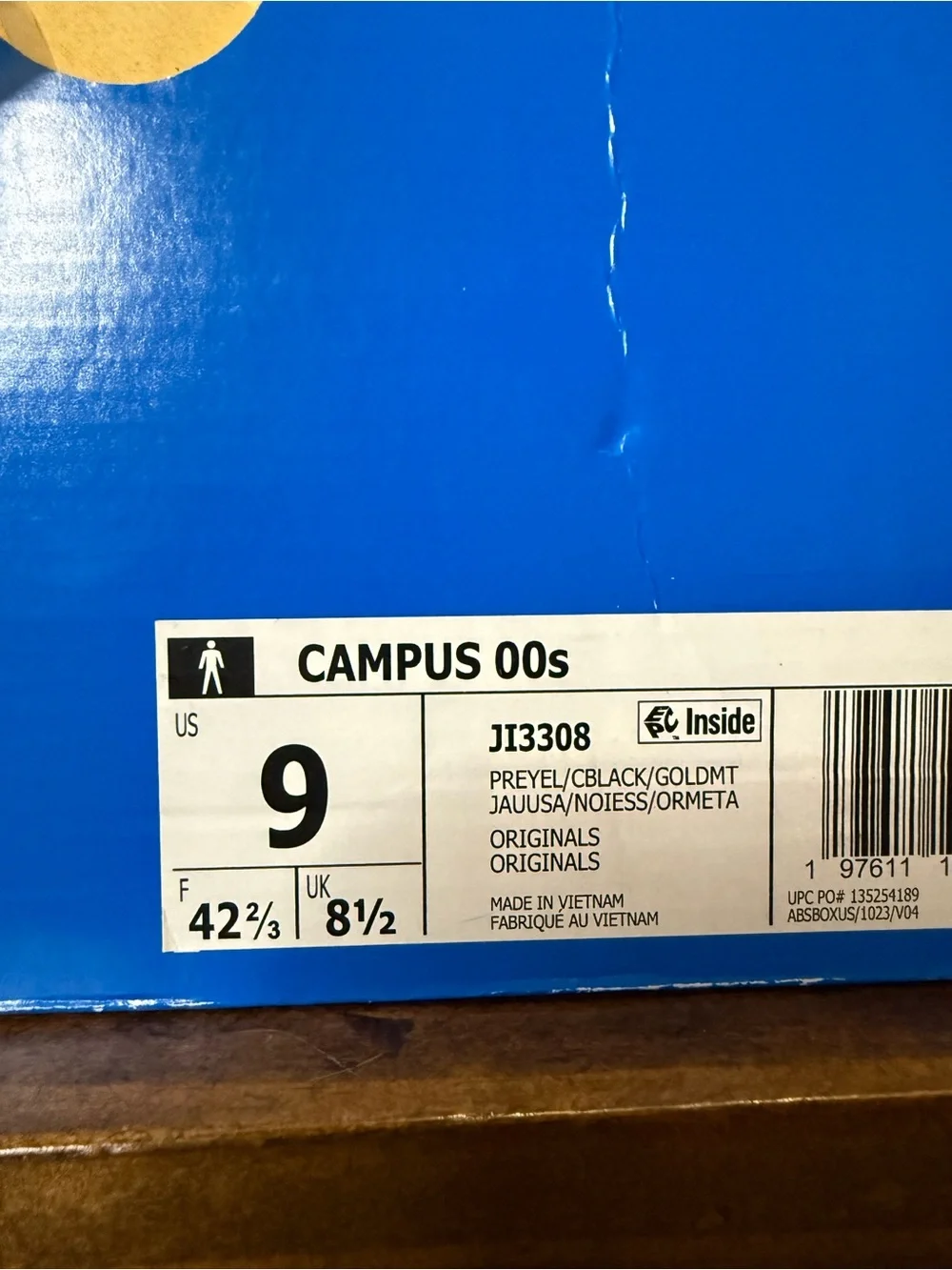 adidas Campus 00s Low-Top Sneakers in Yellow and Black
